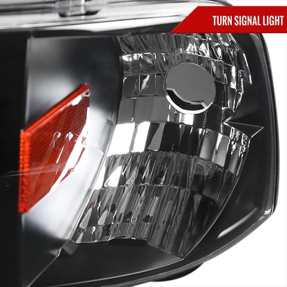 1994-2001 Dodge RAM 1500/ 1994-2002 Dodge RAM 2500 3500 Crystal Headlights (Matte Black Housing/Clear Lens)