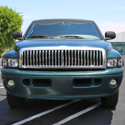 1994-2001 Dodge RAM 1500/ 1994-2002 Dodge RAM 2500 3500 Crystal Headlights (Matte Black Housing/Clear Lens)