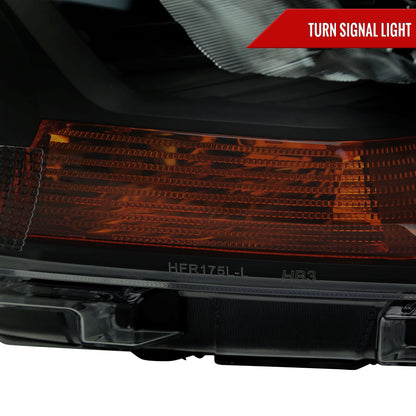 2019-2022 Ford Ranger XL/XLT Factory Style Halogen Headlights (Glossy Black Housing/Smoked Lens)