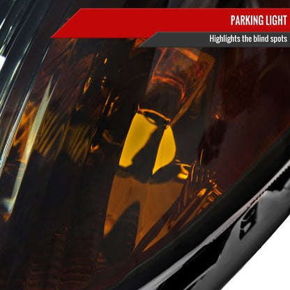 2001-2003 Toyota RAV4 Factory Style Headlights (Chrome Housing/Smoked Lens)