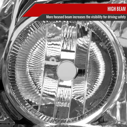 2006-2008 Toyota RAV4 Factory Style Headlights (Chrome Housing/Clear Lens)