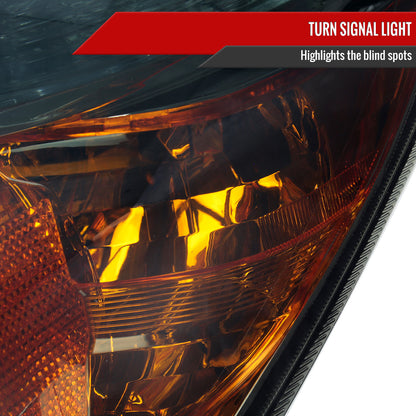 2006-2008 Toyota RAV4 Factory Style Headlights (Chrome Housing/Smoked Lens)