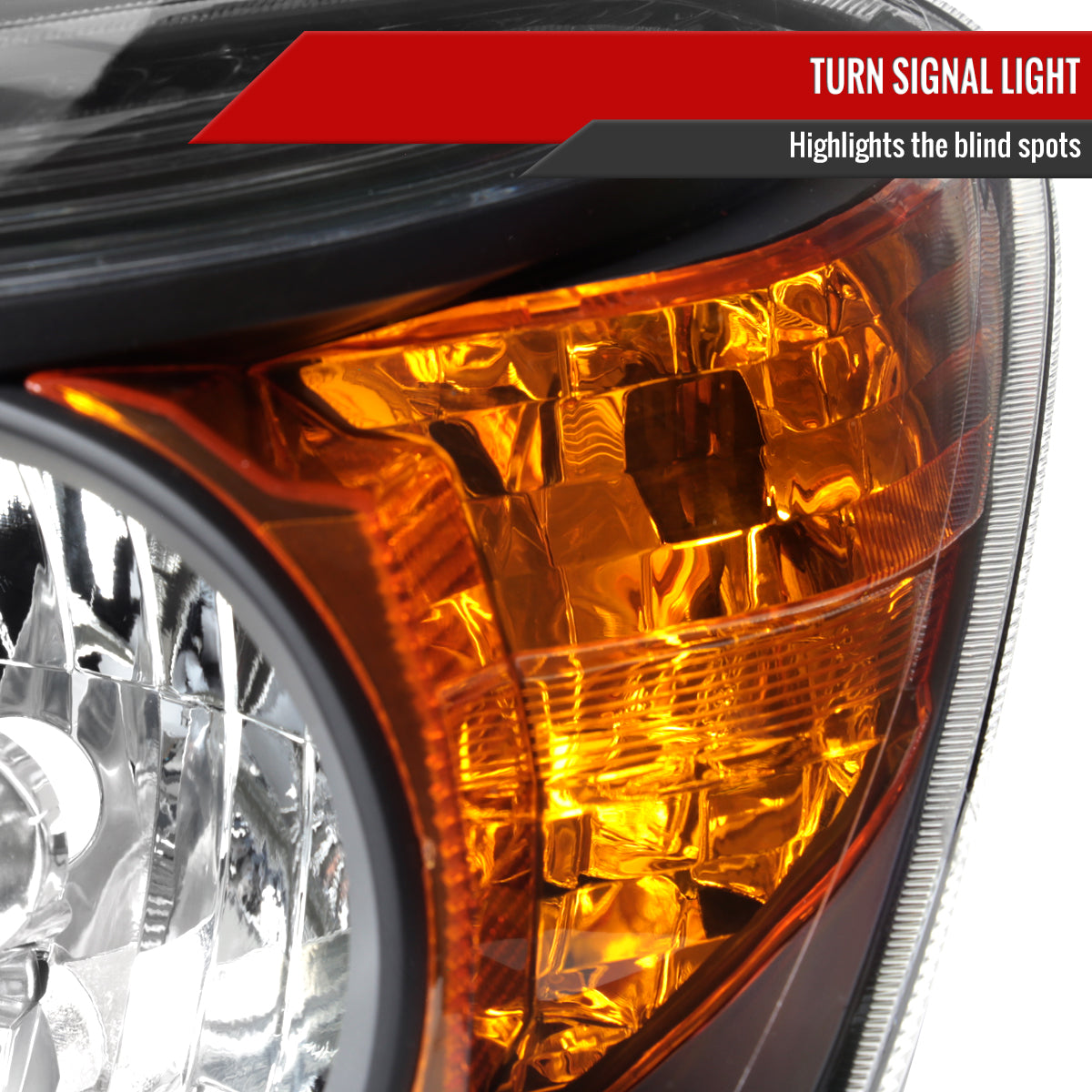 2006-2008 Toyota RAV4 Factory Style Headlights (Matte Black Housing/Clear Lens)