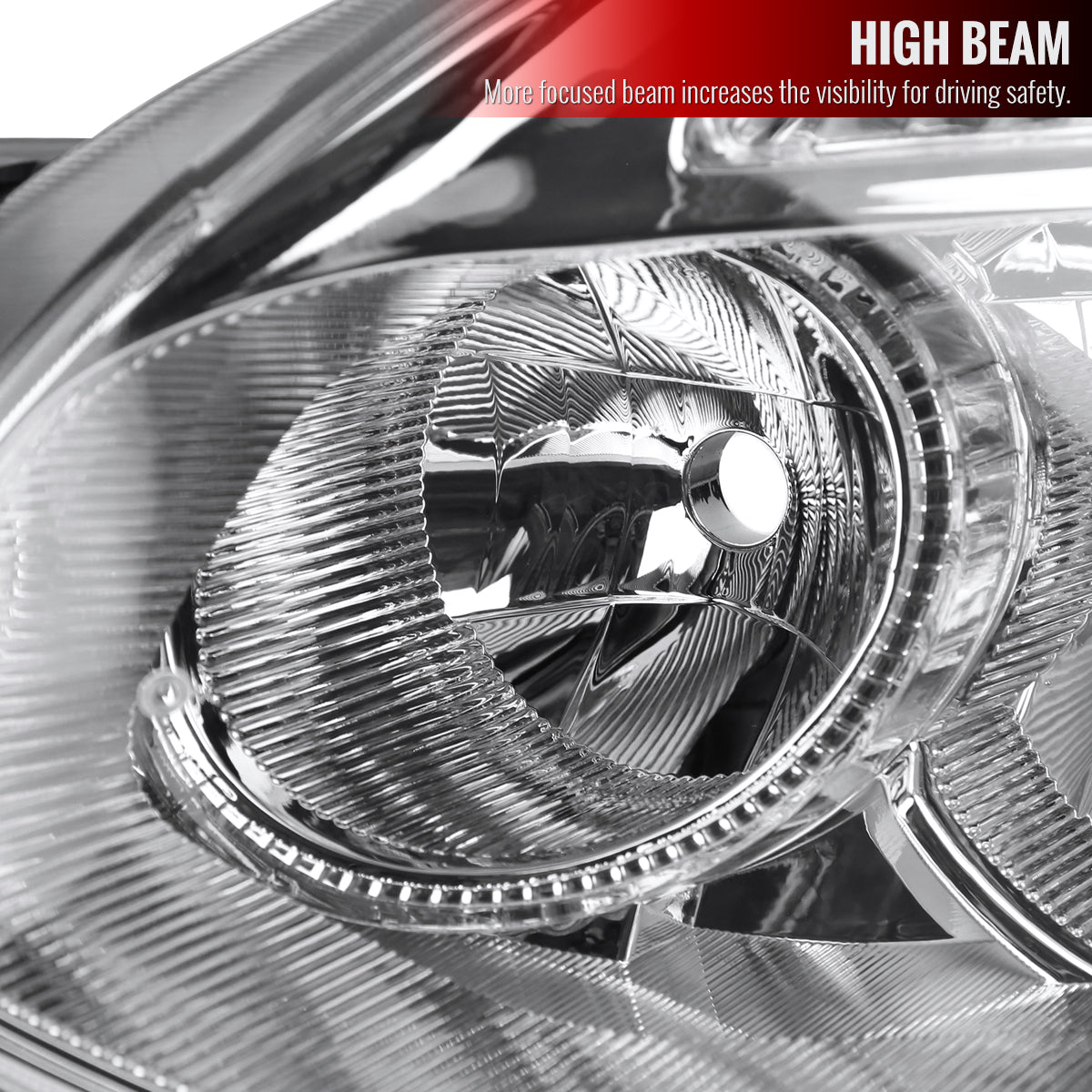 2008-2013 Nissan Rogue/ 2014-2015 Rogue Select Clear Lens Headlight w/ Amber Reflector - Driver Side Only