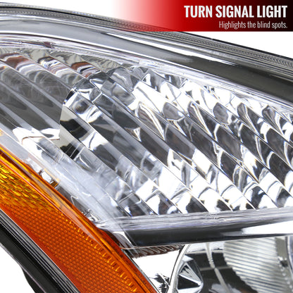 2008-2013 Nissan Rogue/ 2014-2015 Rogue Select Clear Lens Headlight w/ Amber Reflector - Passenger Side Only