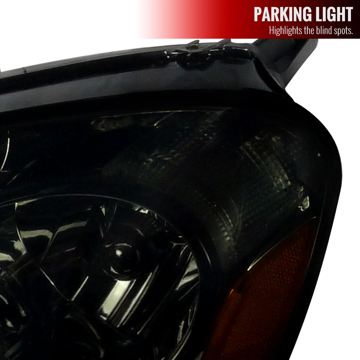 2002-2004 Acura RSX Factory Style Headlights w/ Amber Reflectors (Chrome Housing/Smoked Lens)