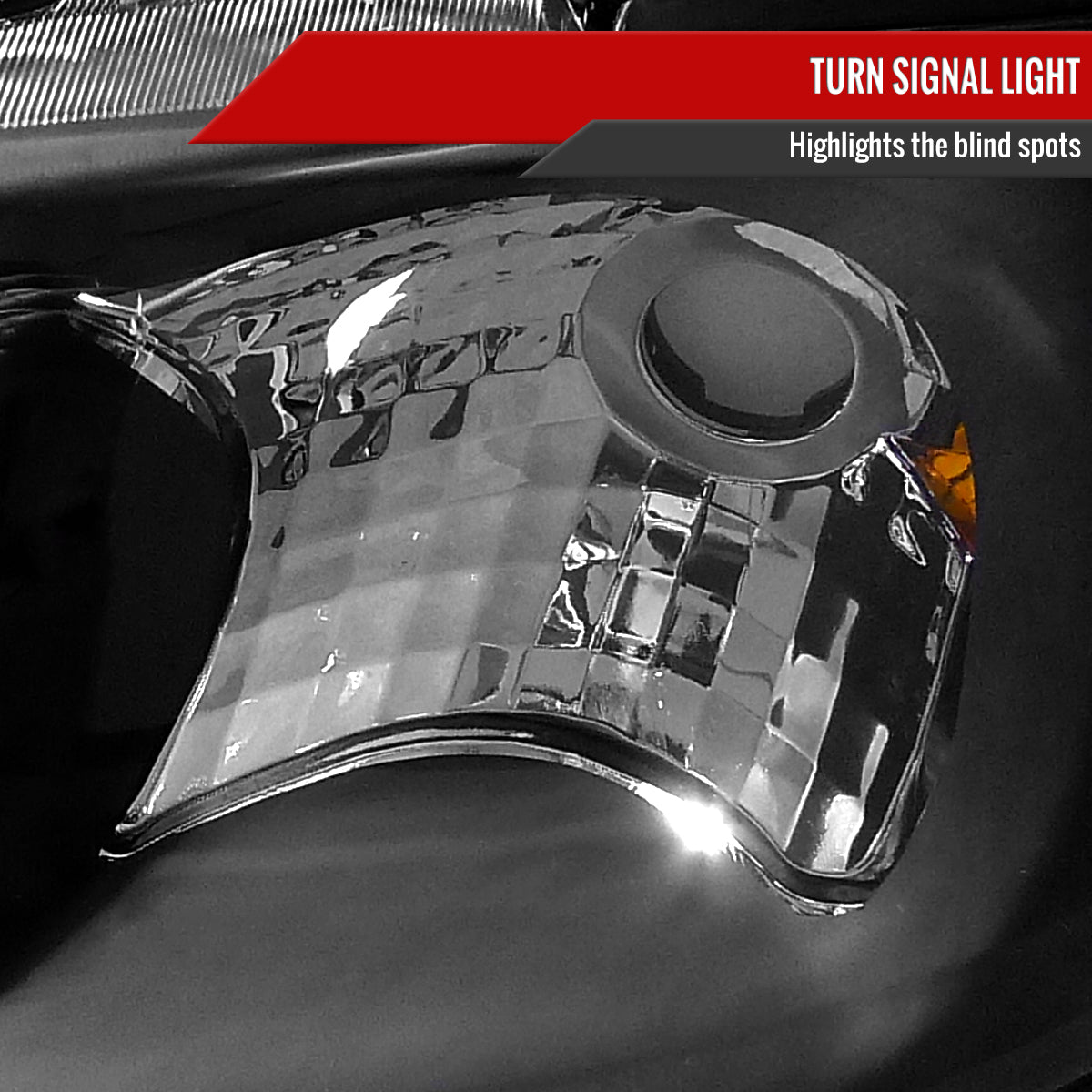 2000-2003 Nissan Sentra Factory Style Crystal Headlights (Matte Black Housing/Clear Lens)