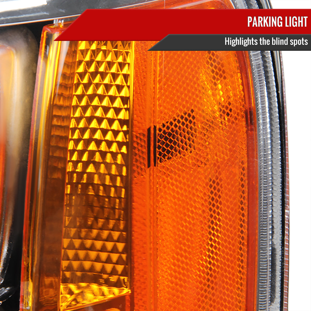 2007-2014 GMC Sierra Factory Style Headlights (Chrome Housing/Clear Lens)