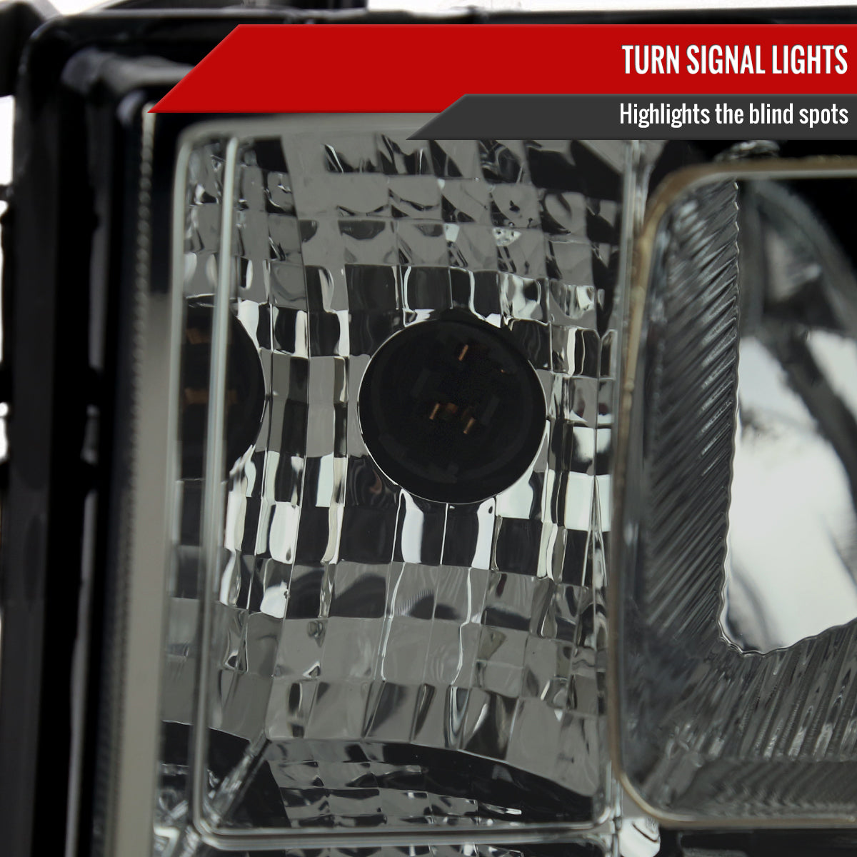 2007-2013 GMC Sierra 1500/2007-2014 Sierra 2500HD 3500HD Factory Style Headlights (Chrome Housing/Light Smoked Lens)