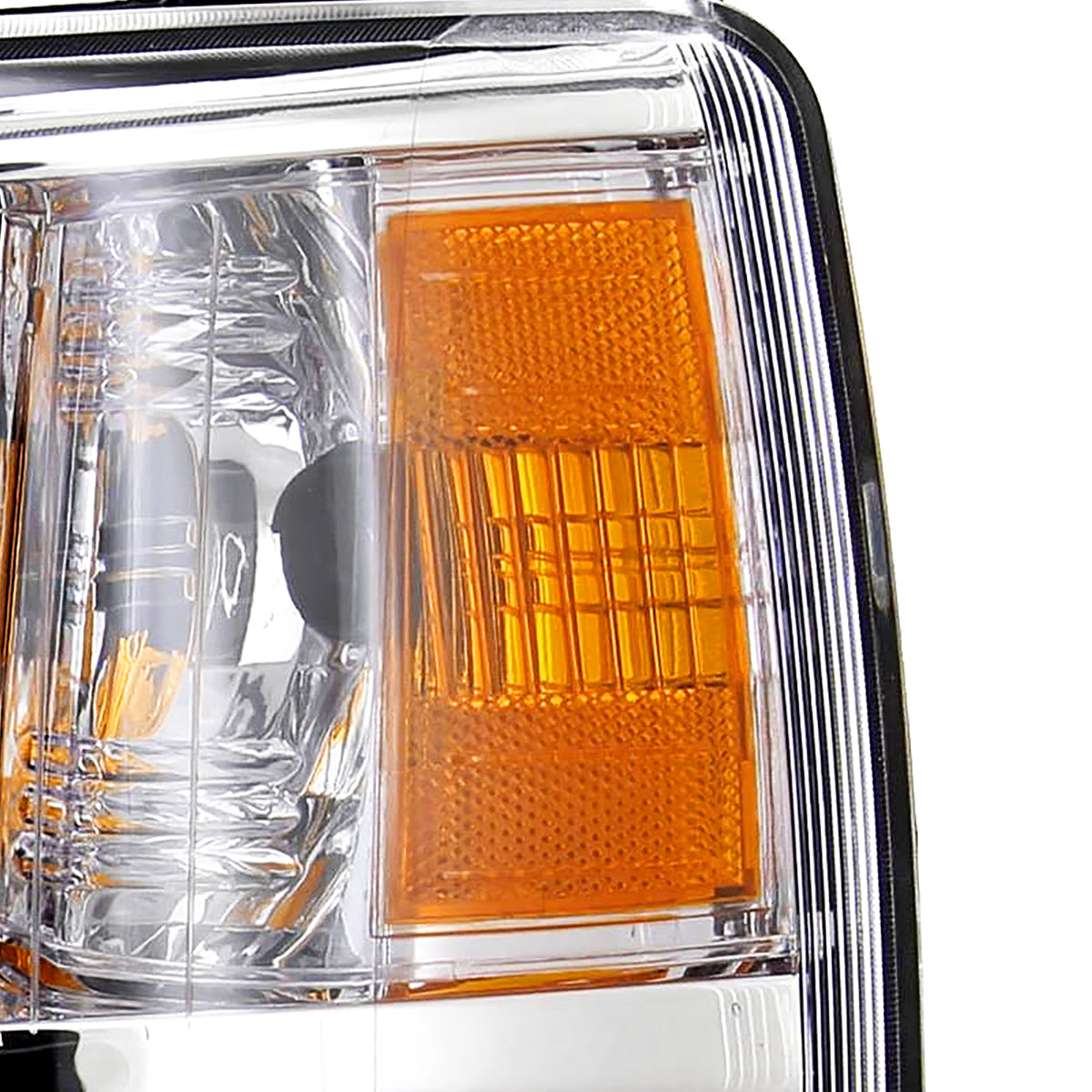 2007-2013 Chevrolet Silverado 1500/ 2007-2014 Silverado 2500HD 3500HD Factory Style Headlights (Chrome Housing/Clear Lens)
