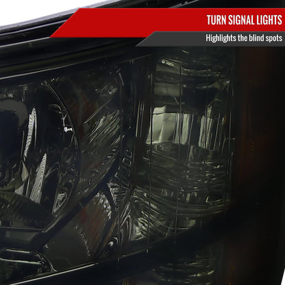 2007-2013 Chevrolet Silverado 1500/ 2007-2014 Silverado 2500HD 3500HD Factory Style Headlights (Chrome Housing/Smoked Lens)