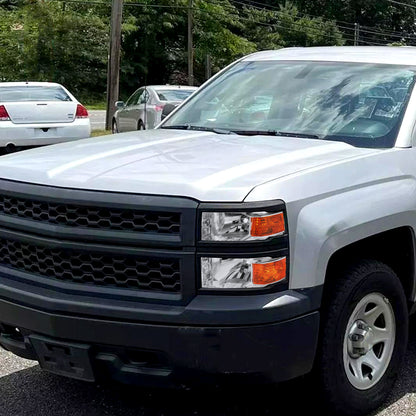 2014-2015 Chevrolet Silverado 1500 Factory Style V2 Headlights (Chrome Housing/Clear Lens)