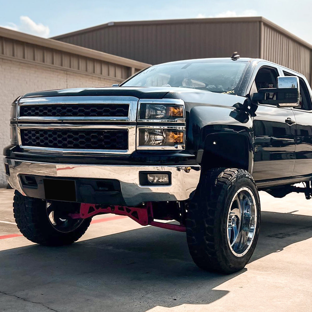 2014-2015 Chevrolet Silverado 1500 Factory Style Headlights w/ Amber Reflectors (Matte Black Housing/Clear Lens)