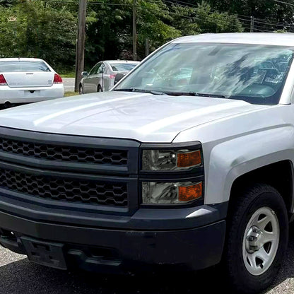 2014-2015 Chevrolet Silverado 1500 Factory Style Headlights w/ Black Trim (Chrome Housing/Light Smoked Lens)