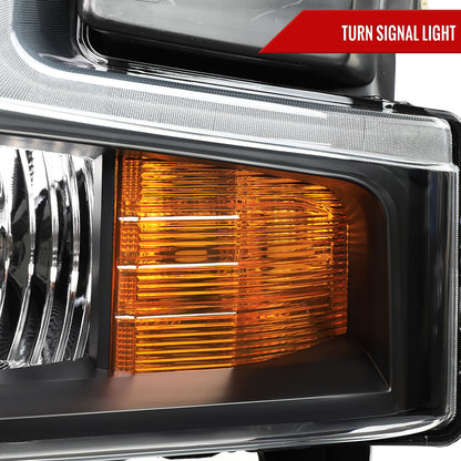 2019-2021 Chevrolet Silverado 1500 Factory Style Projector Headlight (Matte Black Housing/Clear Lens)