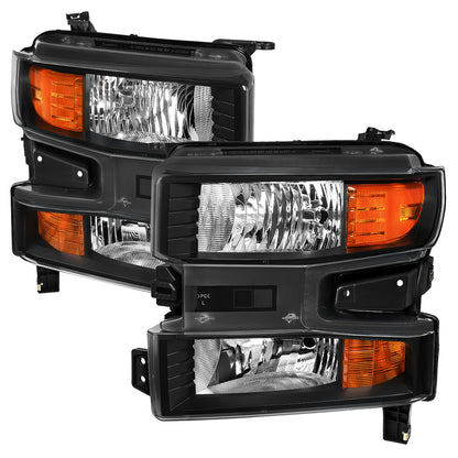 2019-2021 Chevrolet Silverado 1500 Factory Style Projector Headlight (Matte Black Housing/Clear Lens)