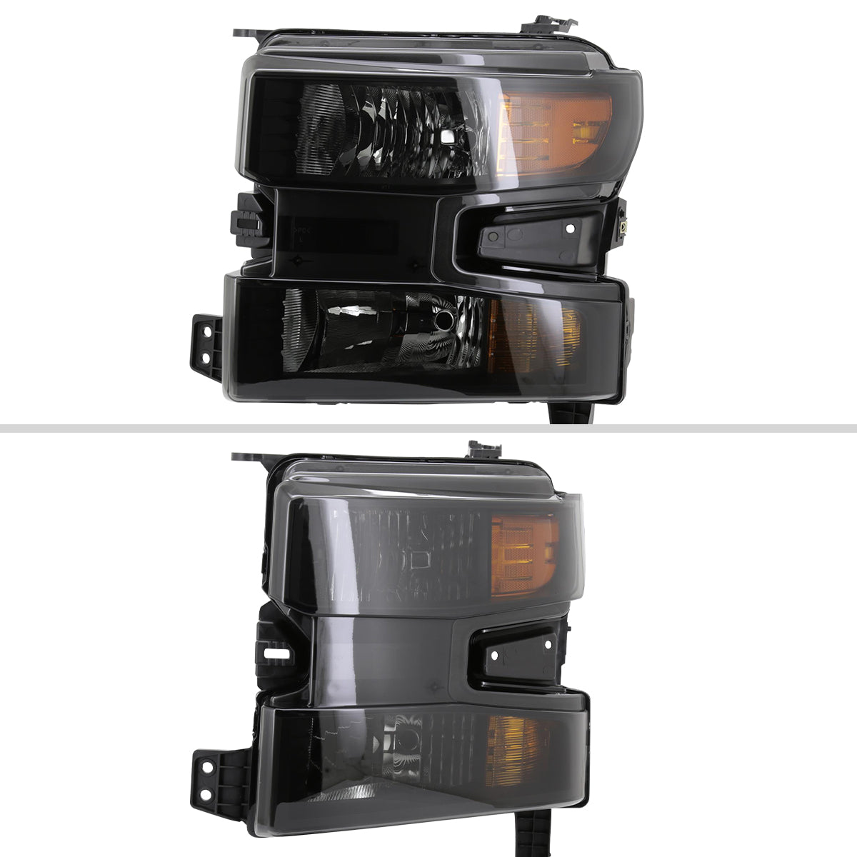 2019-2021 Chevrolet Silverado 1500 Factory Style Projector Headlight (Matte Black Housing/Smoked Lens)