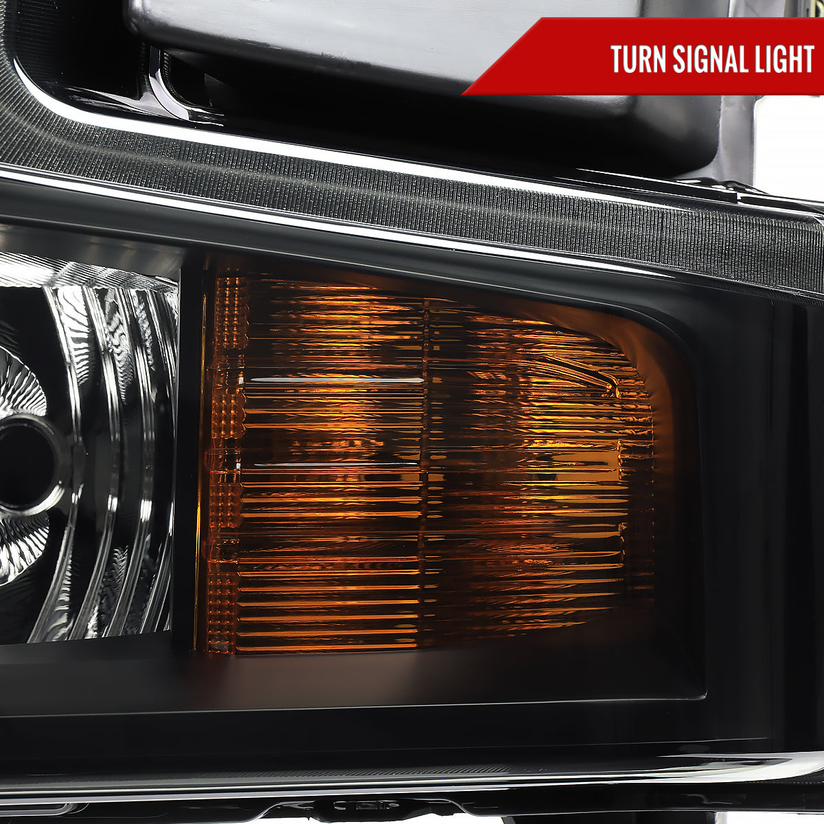 2019-2021 Chevrolet Silverado 1500 Factory Style Projector Headlight (Matte Black Housing/Smoked Lens)