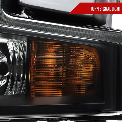 2019-2021 Chevrolet Silverado 1500 Factory Style Projector Headlight (Matte Black Housing/Smoked Lens)