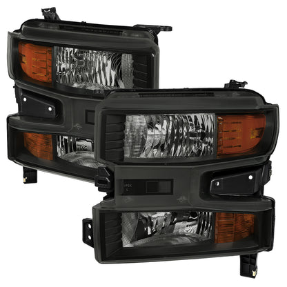 2019-2021 Chevrolet Silverado 1500 Factory Style Projector Headlight (Matte Black Housing/Smoked Lens)