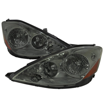 2006-2010 Toyota Sienna Factory Style Headlights w/ Amber Reflector (Chrome Housing/Smoked Lens)