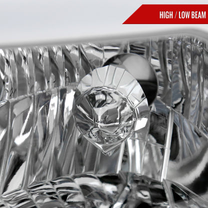 2005-2011 Toyota Tacoma LED Bar Factory Style Headlights (Chrome Housing/Clear Lens)