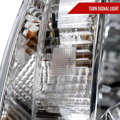 2005-2011 Toyota Tacoma LED Bar Factory Style Headlights (Chrome Housing/Clear Lens)