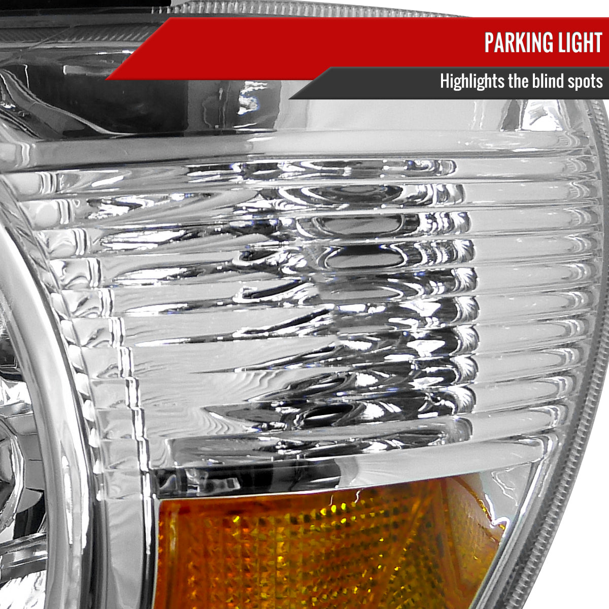 2005-2011 Toyota Tacoma Factory Style Headlights (Chrome Housing/Clear Lens)