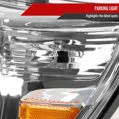 2012-2015 Toyota Tacoma Factory Style Headlights (Chrome Housing/Clear Lens)