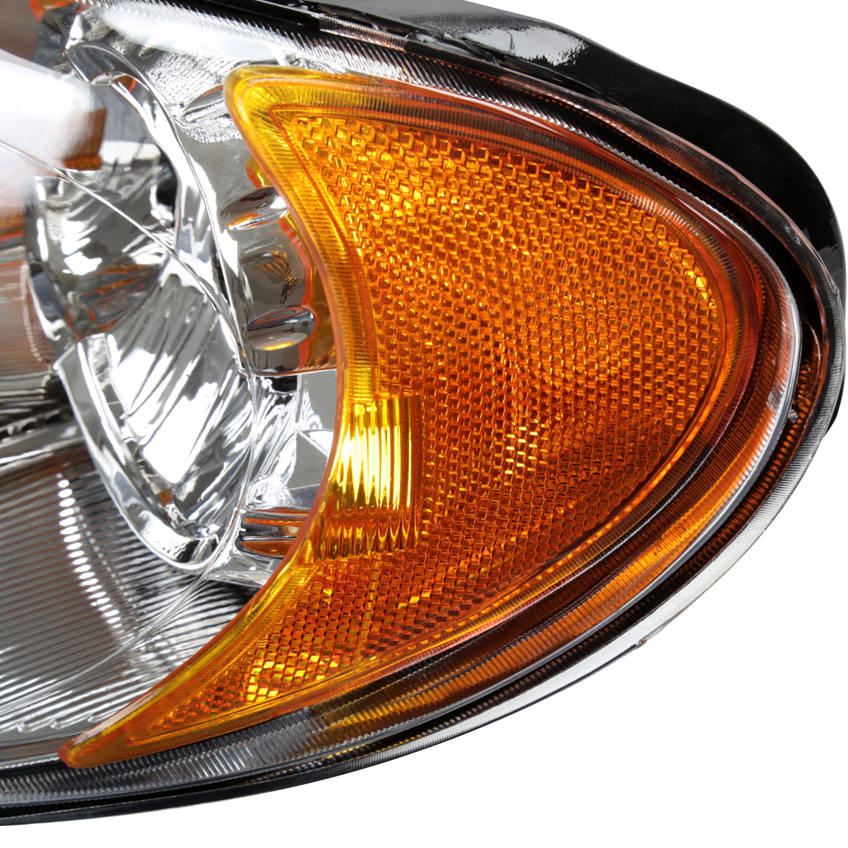 2005-2007 Chrysler Town & Country Factory Style Replacement Headlights (Chrome Housing/Clear Lens)