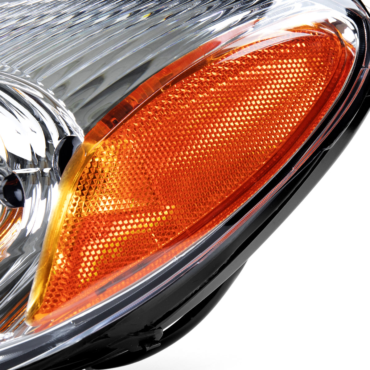2000-2007 Ford Taurus Factory Style Headlights (Chrome Housing / Clear Lens)