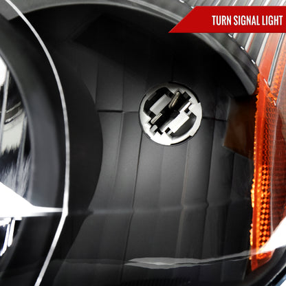 2000-2007 Ford Taurus Factory Style Headlights (Black Housing / Clear Lens)