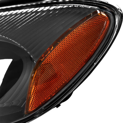 2000-2007 Ford Taurus Factory Style Headlights (Black Housing / Clear Lens)