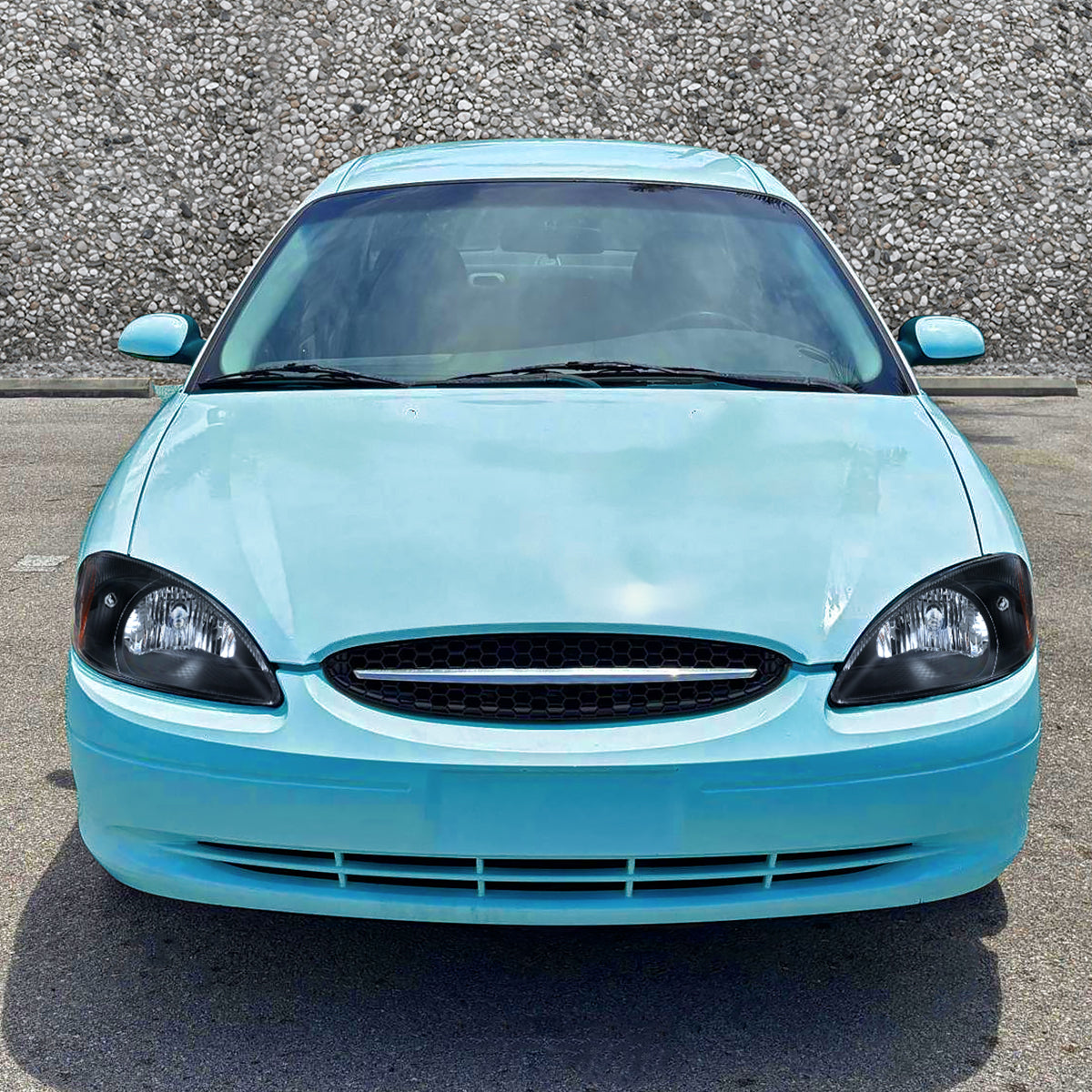 2000-2007 Ford Taurus Factory Style Headlights (Black Housing / Clear Lens)