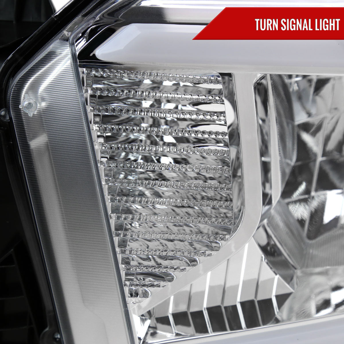 2014-2021 Toyota Tundra LED Bar Factory Style Headlights (Chrome Housing/Clear Lens)