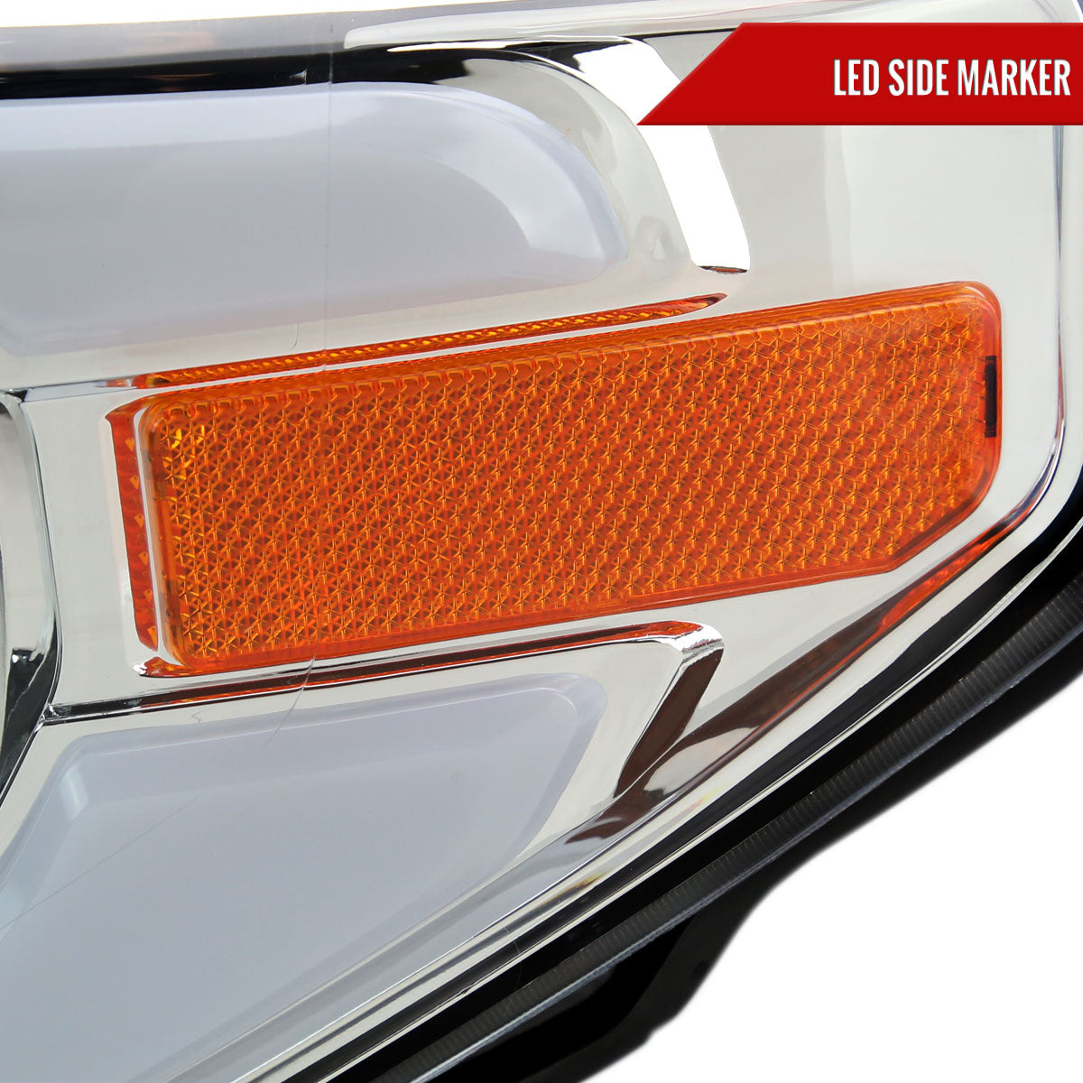 2014-2021 Toyota Tundra LED Bar Factory Style Headlights (Chrome Housing/Clear Lens)