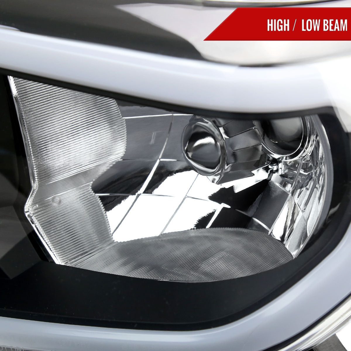 2014-2021 Toyota Tundra LED Bar Factory Style Headlights (Matte Black Housing/Clear Lens)