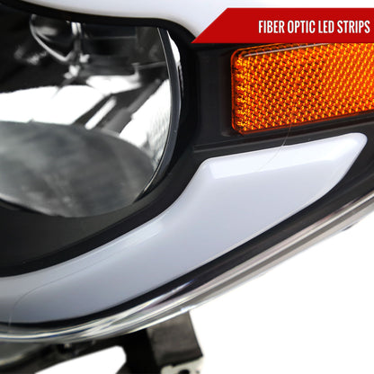 2014-2021 Toyota Tundra LED Bar Factory Style Headlights (Matte Black Housing/Clear Lens)