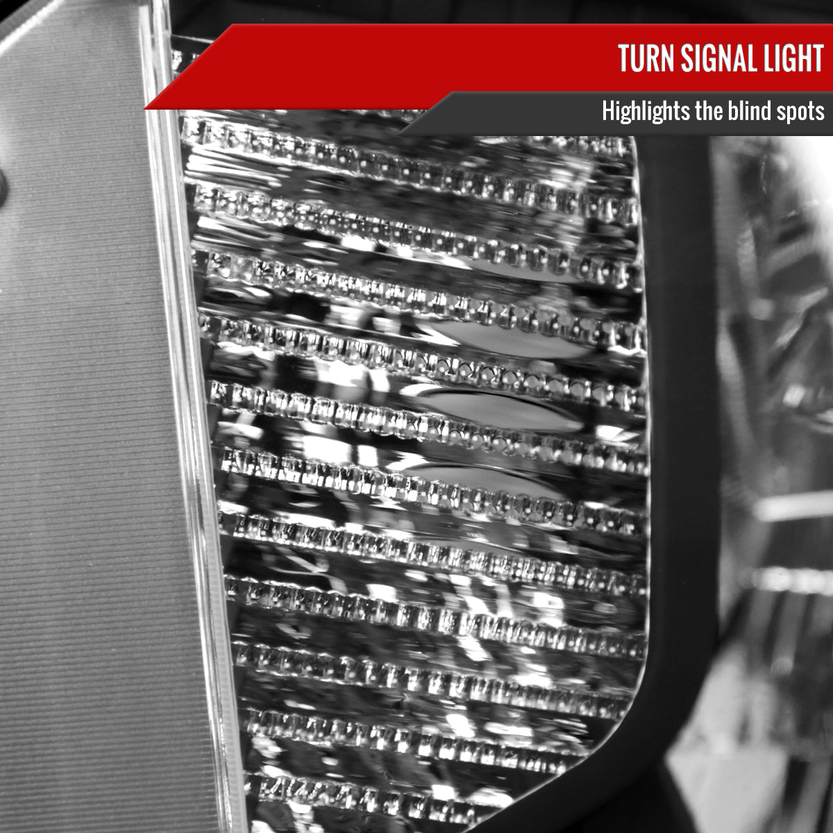 2014-2021 Toyota Tundra Factory Style Crystal Headlights w/ Amber Reflectors (Matte Black Housing/Clear Lens)