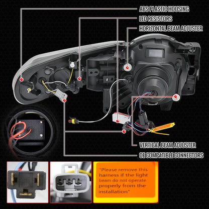 2007-2014 Toyota FJ Cruiser Full LED Projector Headlights with Sequential LED Turn Signal (Matte Black Housing/Smoked Lens)