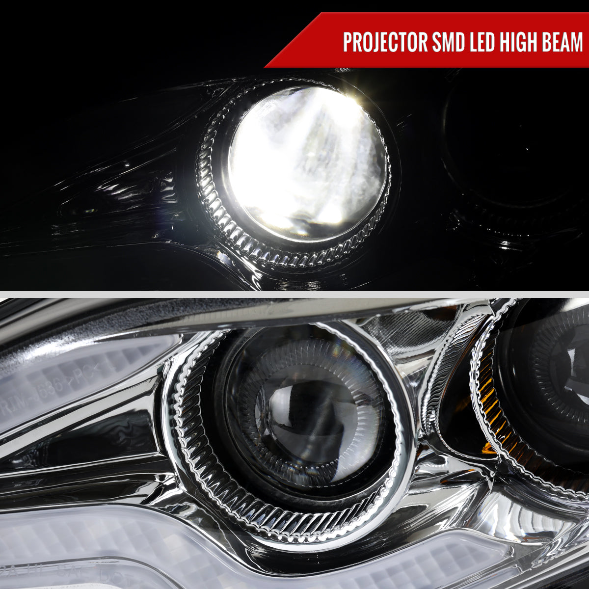 2014-2016 Lexus IS250 IS350 Full LED Project healight (Chrome Housing / Clear lens)