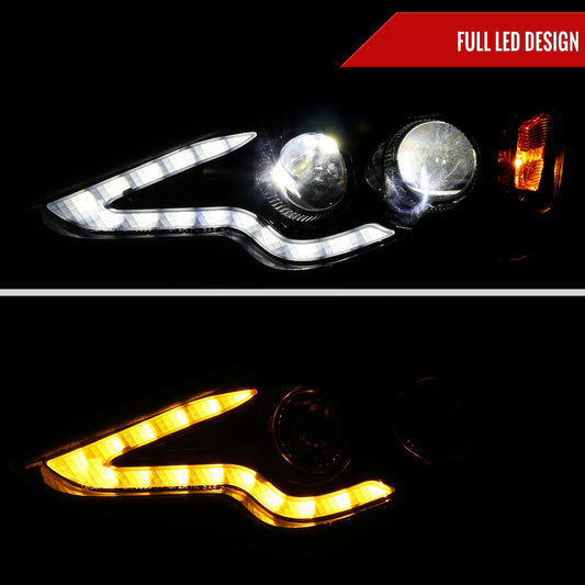 2014-2016 Lexus IS250 IS350 Full LED Project healight (Black Houing / Smoked lens)