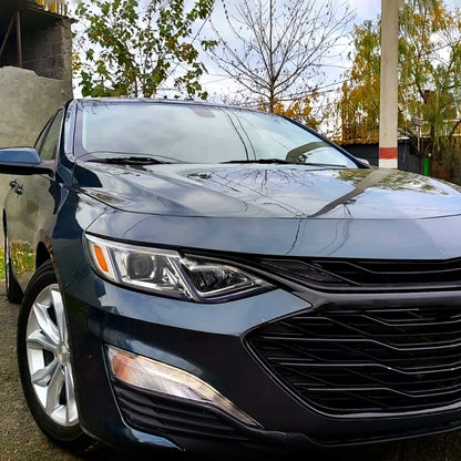 2019-2024 Chevrolet Malibu Full LED Projector Headlights Switchback Sequential Turn Signal (Chrome Housing/Clear Lens)