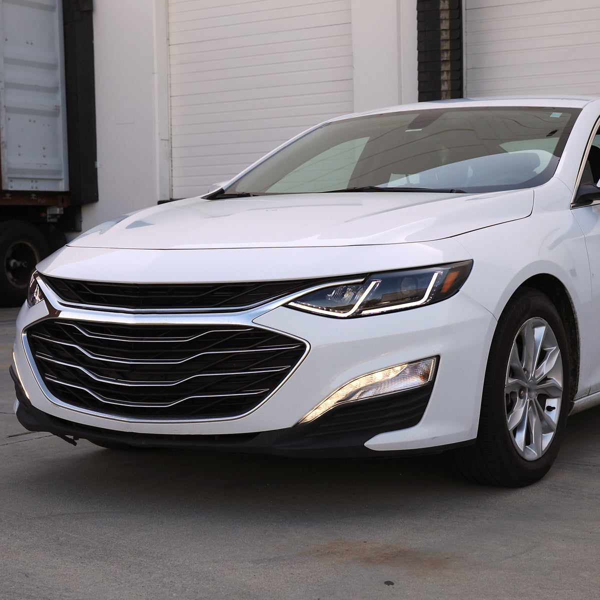2019-2024 Chevrolet Malibu Full LED Projector Headlights Switchback Sequential Turn Signal (Matte Black Housing/Clear Lens)