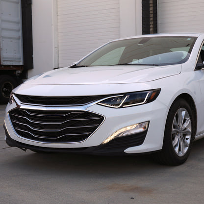 2019-2024 Chevrolet Malibu Full LED Projector Headlights Switchback Sequential Turn Signal (Matte Black Housing/Smoked Lens)