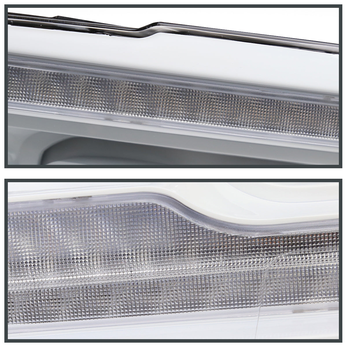 2009-2018 Dodge RAM 1500 / 2019 RAM Classic / 2010-2018 RAM 2500 3500 Switchback Sequential Full LED Projector Headlights (White Housing/Clear Lens)