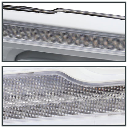 2009-2018 Dodge RAM 1500 / 2019 RAM Classic / 2010-2018 RAM 2500 3500 Switchback Sequential Full LED Projector Headlights (White Housing/Clear Lens)
