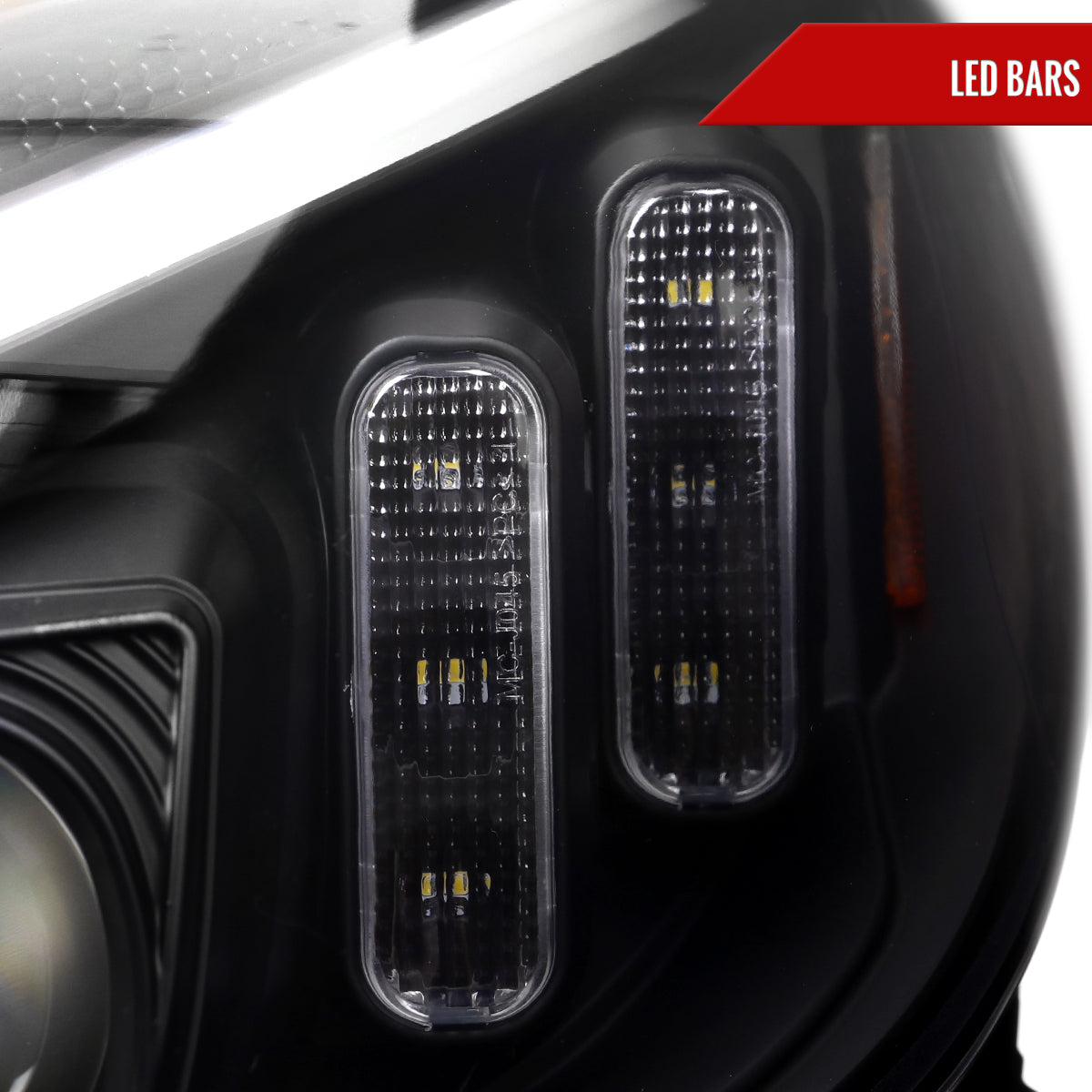 2015-2018 Mercedes-Benz C-Class W205 Full LED Projector Headlights with Sequential Turn Signal (Matte Black Housing/Clear Lens)
