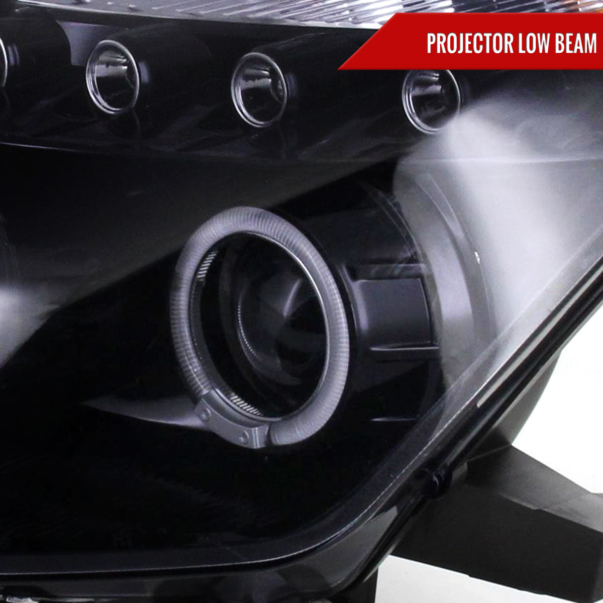 2003-2005 Nissan 350Z Dual Halo Projector Headlights (Glossy Black Housing/Smoked Lens)