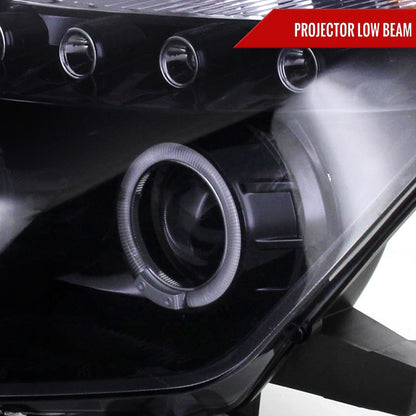 2003-2005 Nissan 350Z Dual Halo Projector Headlights (Glossy Black Housing/Smoked Lens)